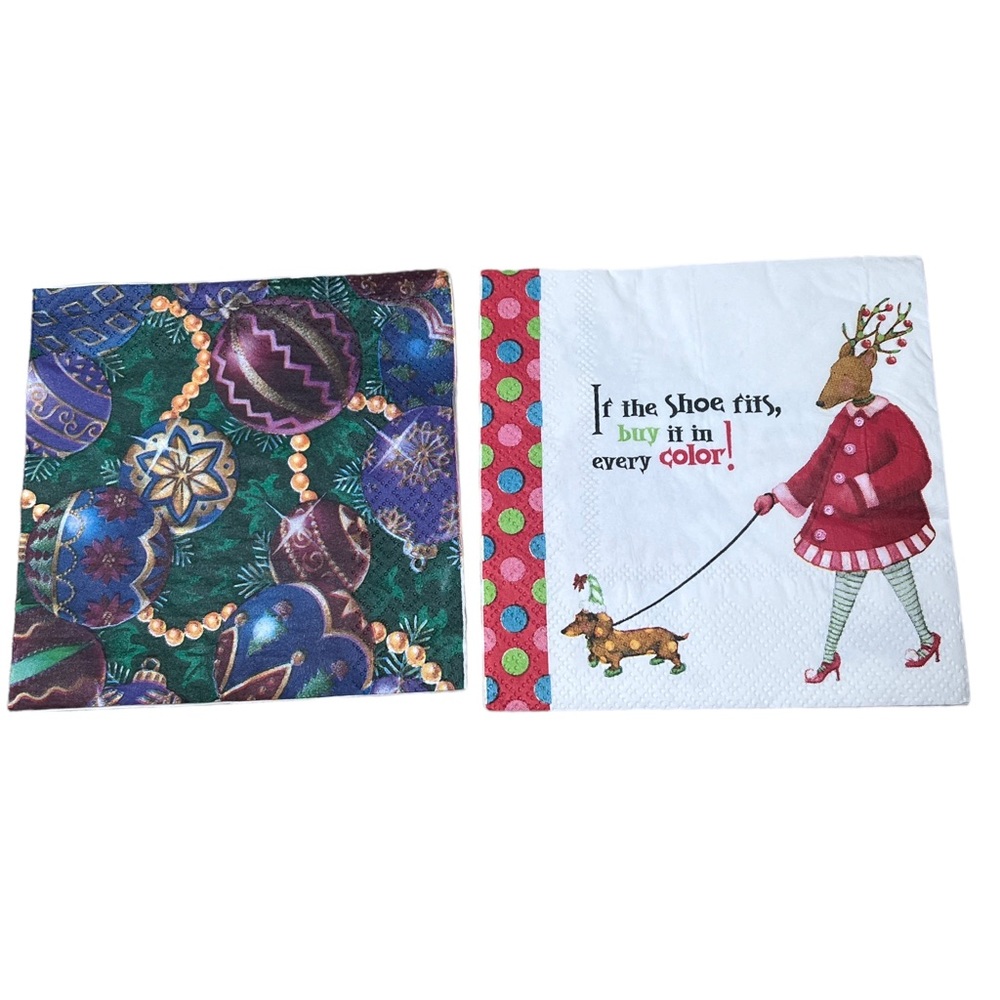 Lot 9 Paper Napkin Assortment Thanksgiving Holidays Halloween Decoupage Crafts - Picture 4 of 11